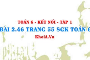 Bài 2.46 trang 55 SGK Toán 6 tập 1 Kết nối tri thức